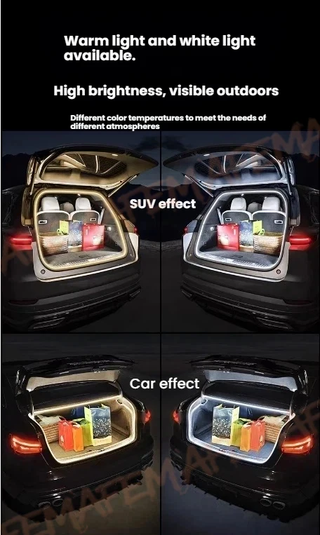 Für BYD Sealion 7 Sealion 07 EV 2024 2025 Auto-Heckklappen-Beleuchtungsstreifen Wasserdichte Flexible LED-Zubehörleuchten – Detail 8