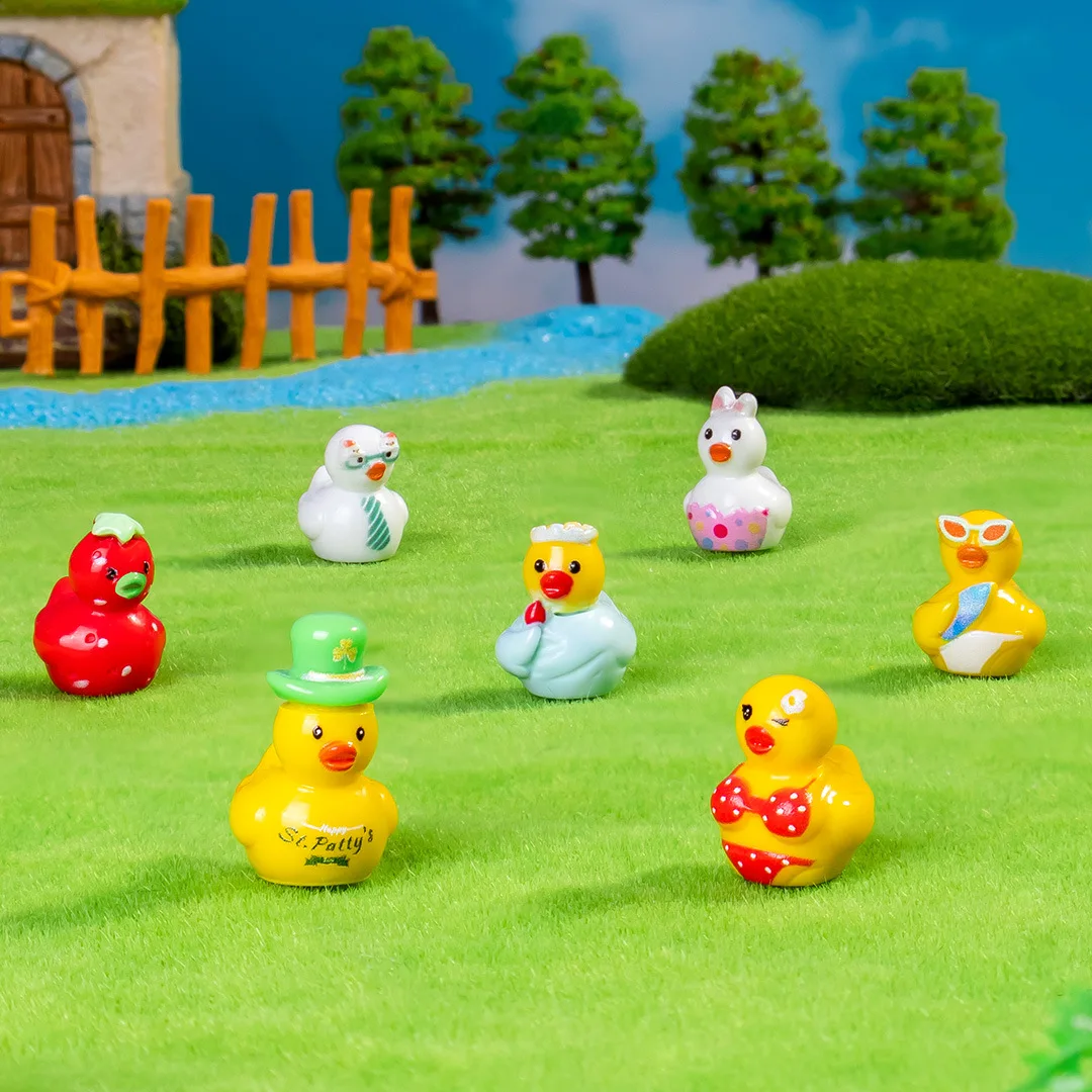 Kreative Mini-Gelbe Ente, Geeignet für Verschiedene Szenen, Mikrolandschaftsdekoration – Detail 5