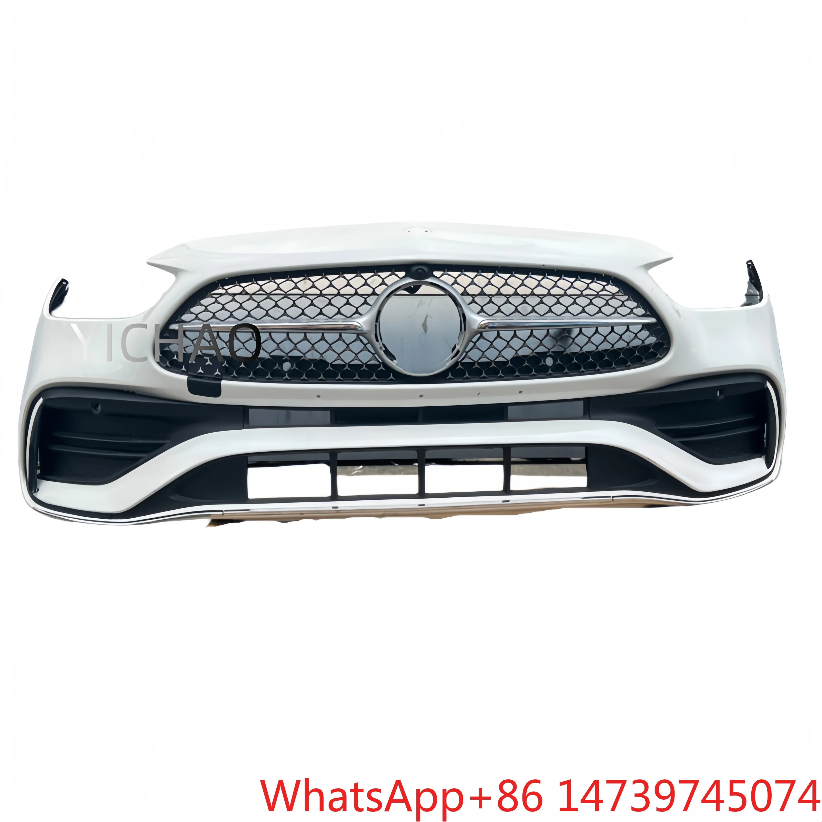 W206 Facelift Body Kit Front Lip Bumper Exterior Conversion Upade Auto AccessoriesCar Front Bumper Front Bumper Assembly With