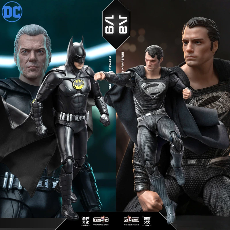 

Fondjoy DC Batman Michael Keaton Bruce Wayne Superman Kal-El Comics Action Figure Joint Movable Collection Figure Doll Toys Gift