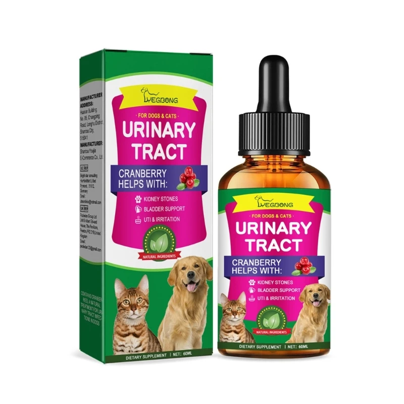 Pet Bladder Urinary Tract Support Oil for Dogs Cats for Urinary Tract