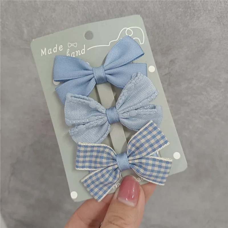 

20 Sets/Lot ( 60pcs ), 2.36“ Lovely Ribbon Bow Hair Clips For Baby Girls Hair Accessories