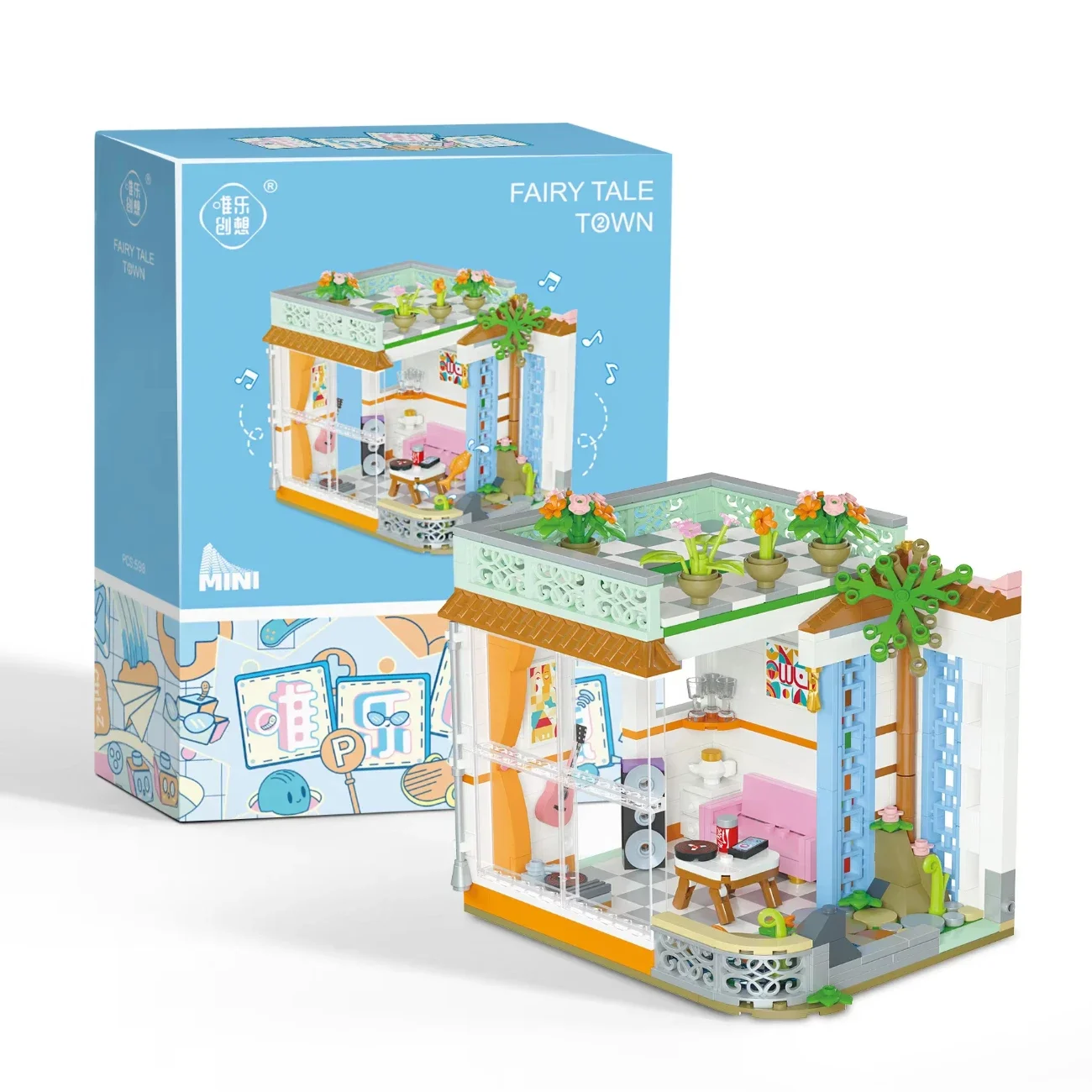 

ToylinX 598PCS City Street View Building Blocks! Living - Room - Themed, for Boys & Girls. Educational, in a Beautiful Box Idea