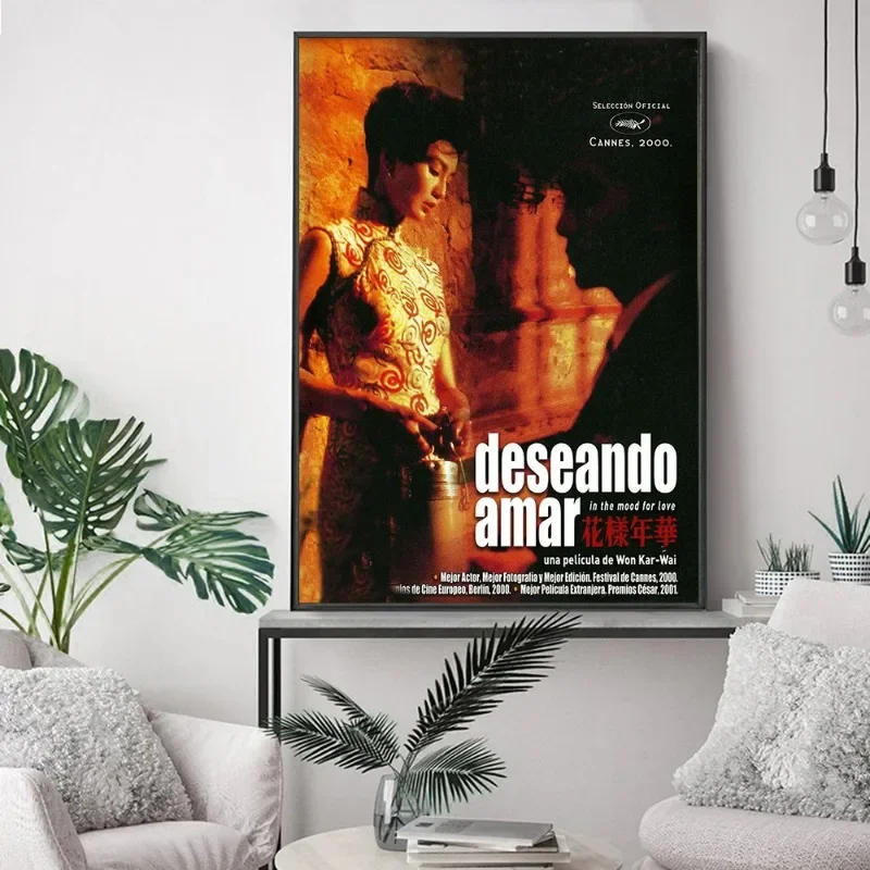 Scandinavian Simple Wall Art In The Mood for Love Wong Kar Wai Movie Characters HD Poster Prints Home Bedroom Living Room Decor
