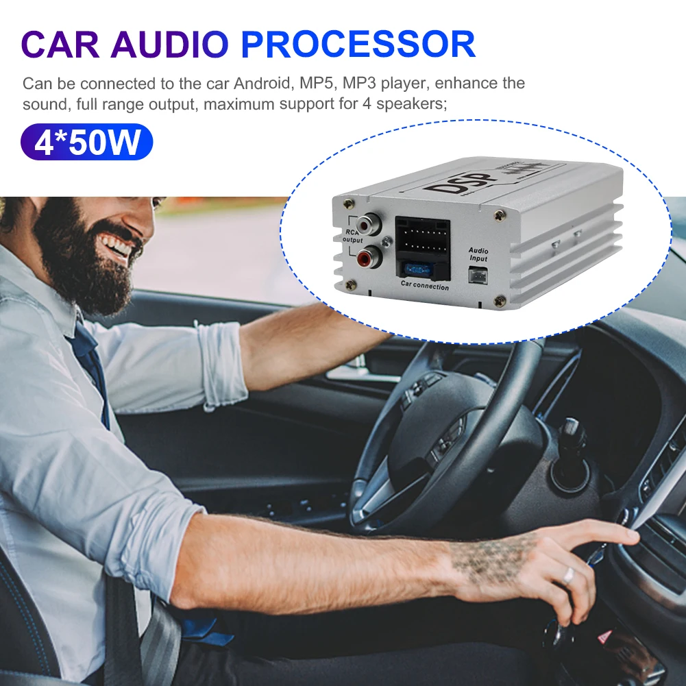 

DSP Car Power Amplifier 4 In 6 Out Audio Digital Sound Processor Support APP Control Car Audio Digital Signal Processor