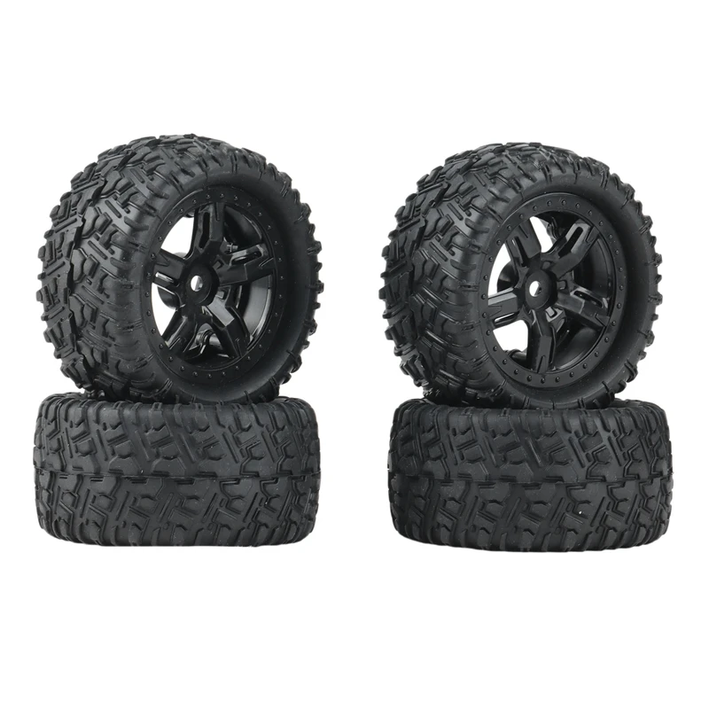 

4Pcs Rubber Tires Tyre Wheel P6973 For Remo Hobby Smax 1621 1625 1631 1635 1651 1655 1/16 RC Car Upgrade Parts