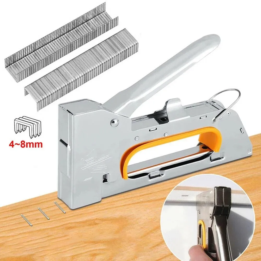 

3 IN 1 Heavy Duty Staple Gun For DIY Home Decoration Furniture Wood Frame Stapler Multitool Manual Nail Gun with U Nails