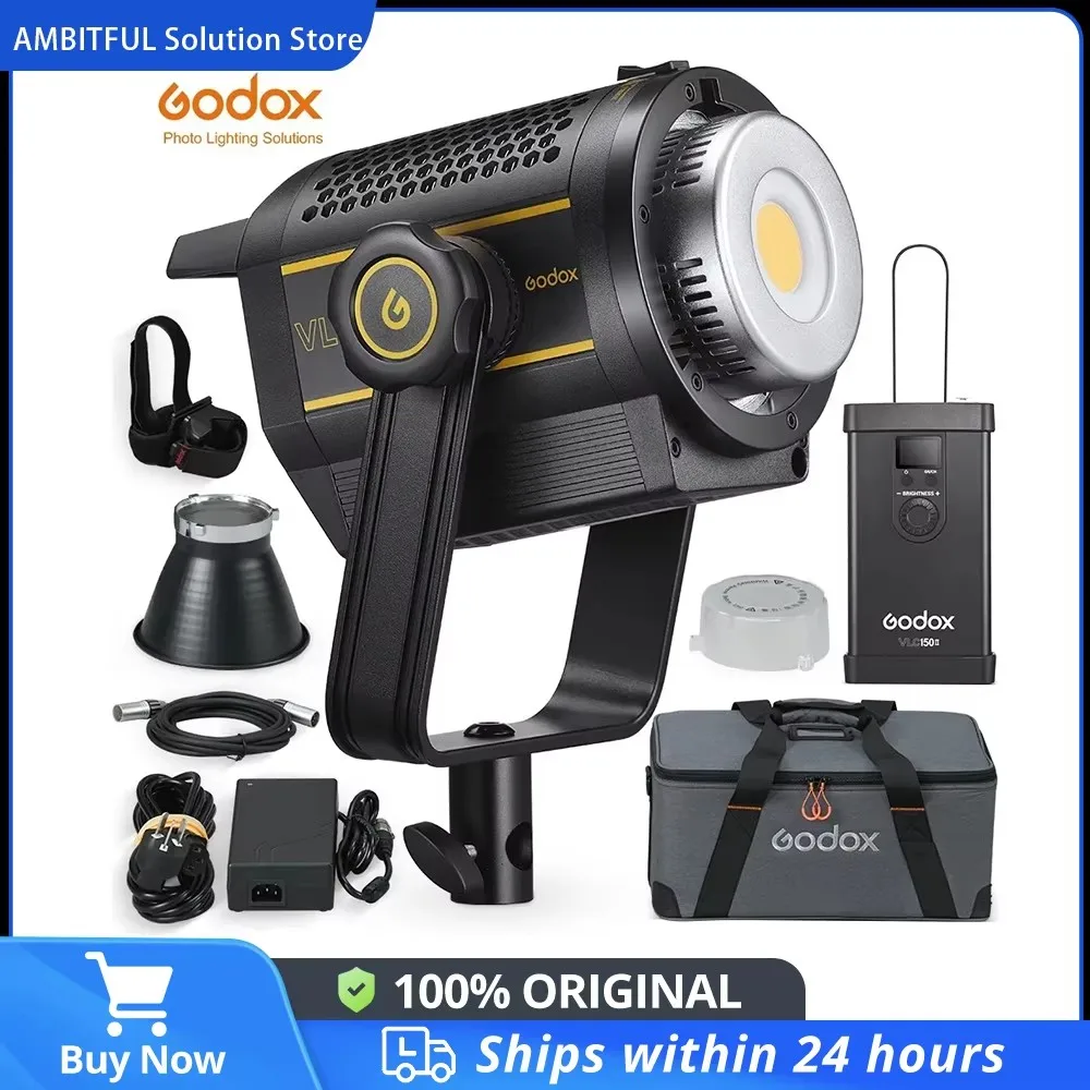 Godox VL200 VL-200 200W 5600K النسخة البيضاء LED الفيديو الضوئي الإخراج المستمر بوينز جبل إضاءة الاستوديو App الدعم