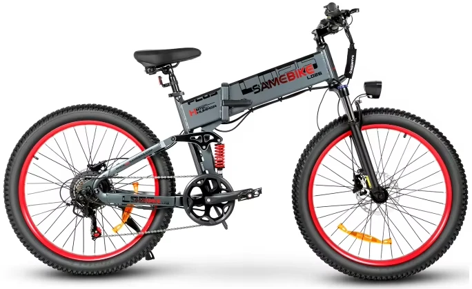 Foldable Samebike LO26 PLUS Electric Bike 48V 15Ah Battery 1000W Motor e bike 45KM/H Max Speed 26 inch tire Electric Bicycle image 4