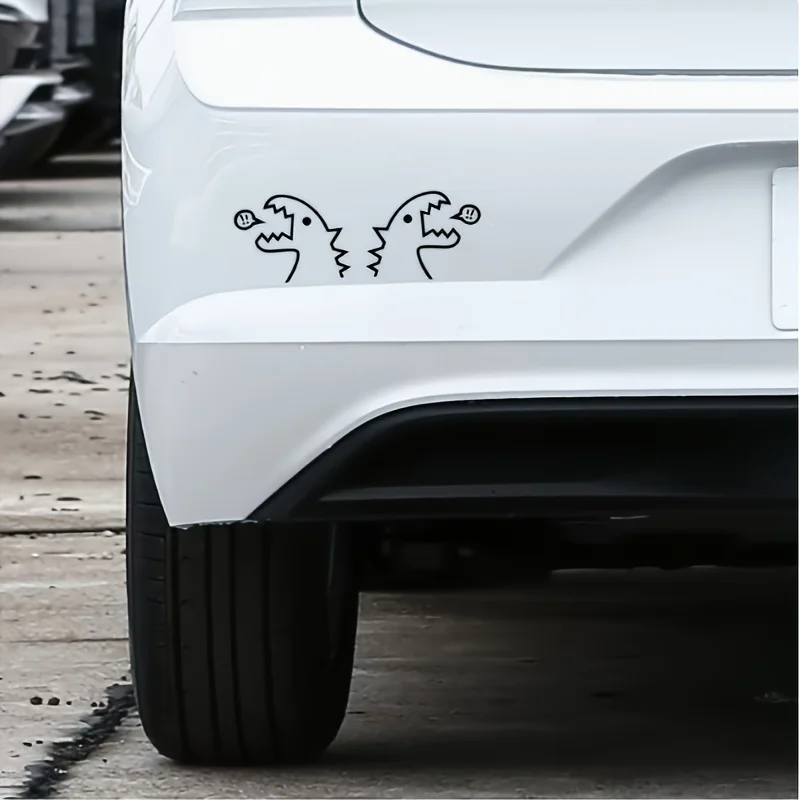 

Window Fuel Tank Coverpersonalized Decoration Car Decal Bumper Little Dinosaur Car Decal Laptop Sticker Truck SUV Door Car Rear