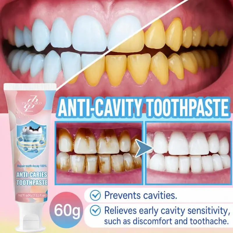 Whitening Enamel Repair Advanced Cavity Protection Toothpaste Anti Plaque Tartar Control Sensitive Teeth Gentle Daily Care Prevent Tooth Decay Natural Ingredients Fresh Breath Mint Dental Paste Family Friendly Adults Kids Whitening Care