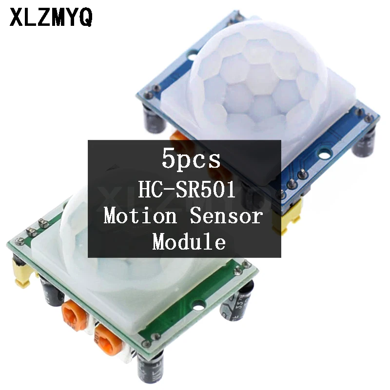 5pcs/lot HC-SR501 Motion Sensor Module SR501 Adjust IR Pyroelectric Infrared PIR Motion Sensors Module For Arduino DIY Kit