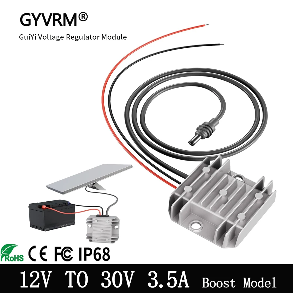 

DC-DC Step-up Module 12V to 30V 3.5A 105W Power Supply 30v mppt inverterwith DC power cord Starlink Mini Step Up Power Cord