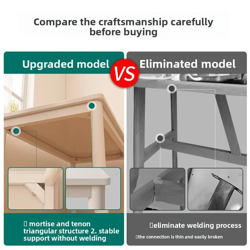 Обеденный стол Современный простой прямоугольный обеденный стол Оренда дома Маленькая квартира Простой стол с длинной полосой Обеденный стол для ресторана