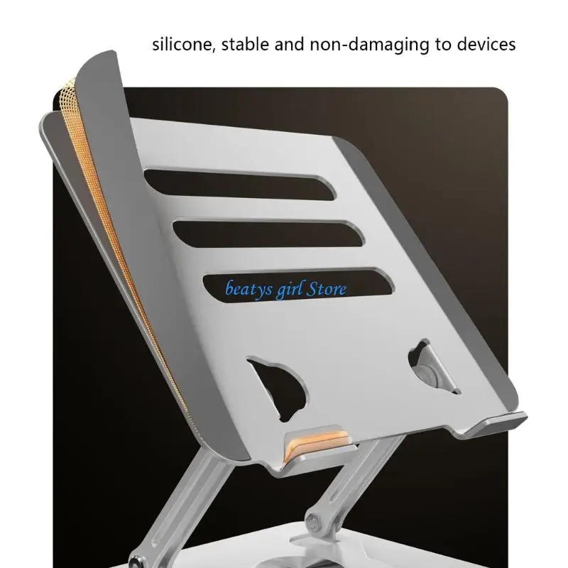 

C7AB Quick Setups Computer Stand Offering 360 Rotation High Stability Alloy Steel Build Supports 10 15Inch Laptop Holder