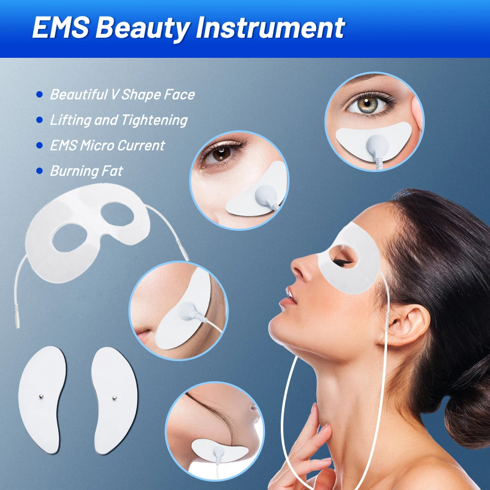 EMS Eye Massage Instrument Eye Beauty Microcurrent Muscle Stimulator Facial Lift Machine Skin Tighten Anti-Wrinkle Dark Circle