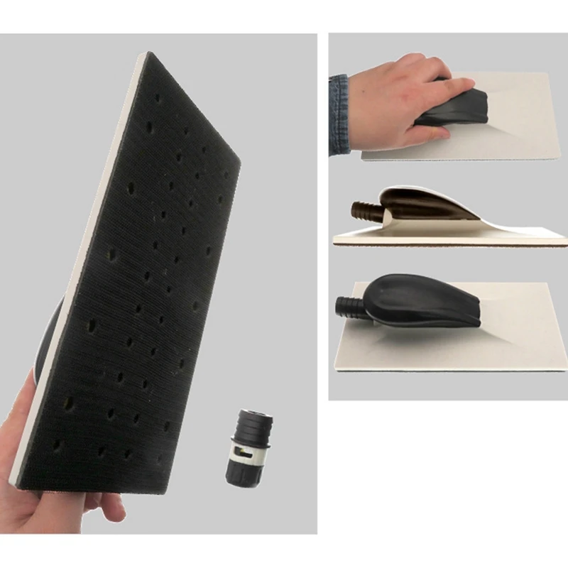 كتلة صنفرة يدوية خالية من الغبار ، صنفرة يدوية شبكية خطاف وحلقة ، أداة طحن لطحن الخشب الجاف وتلميله