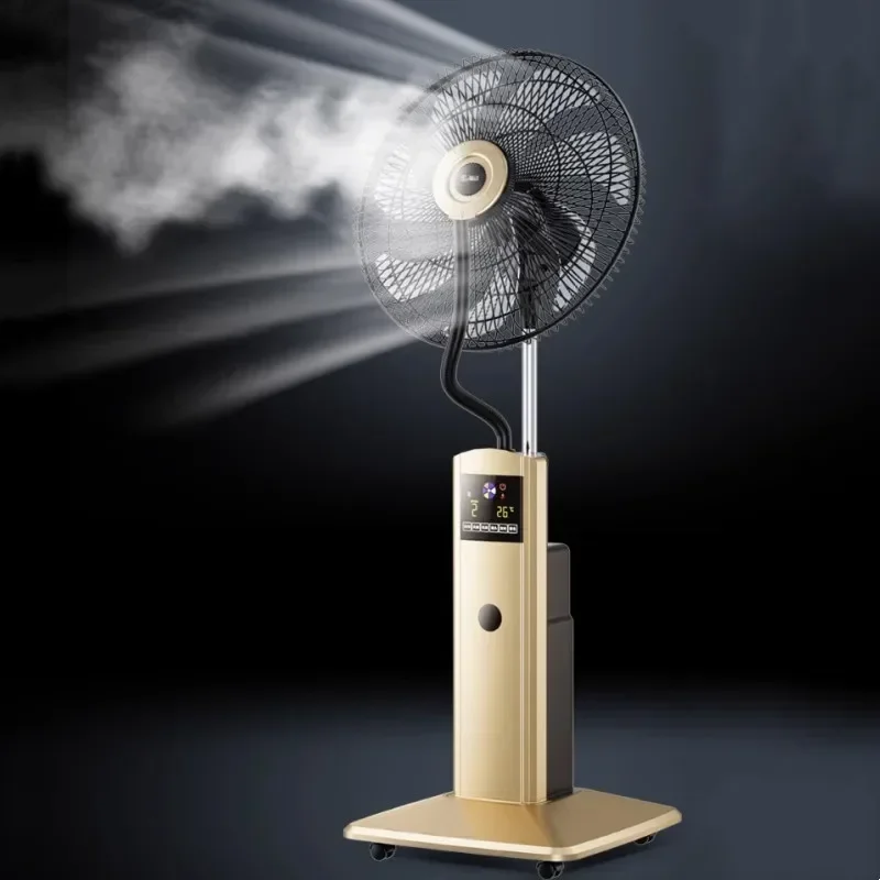 Home Electric Spray Fan Landing Home Quiet Remote Control Humidification Cooling Shaking Industrial Blow Water Cooled Atomizing