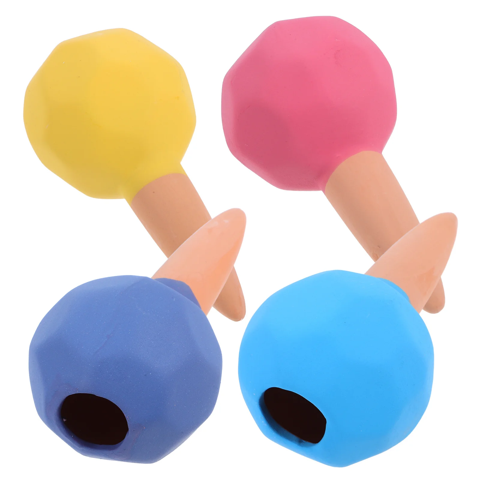 

4Pcs Lazy Irrigation Dripper Ceramic Polygonal Seepage Watering Stakes for Indoor Outdoor Plants Automatic Self Watering Device