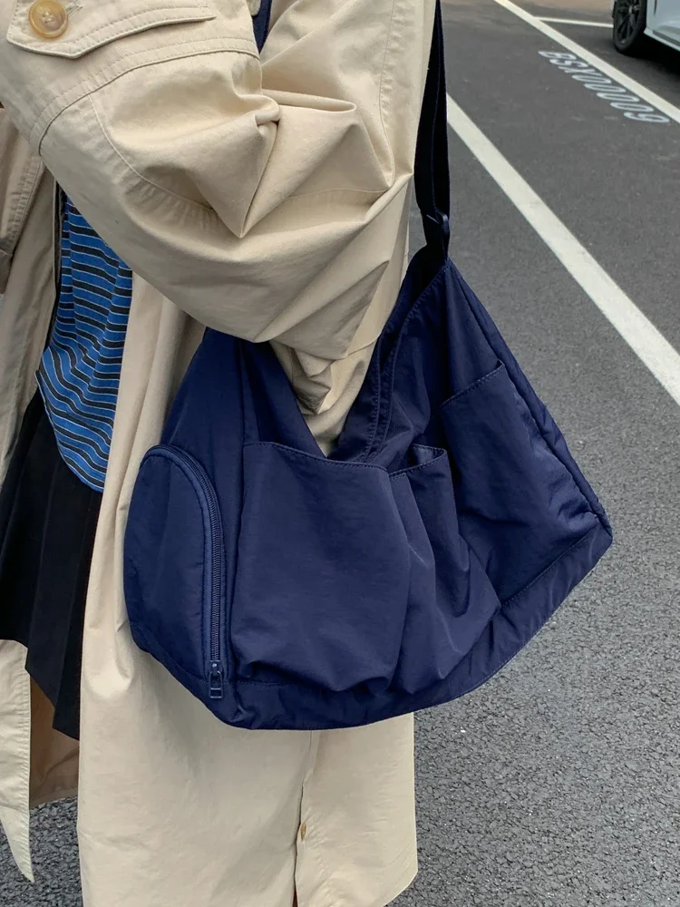 

Multi-layer Large Capacity Waterproof Shoulder Bag Casual Lightweight Nylon Crossbody Bags 2025 Autumn New