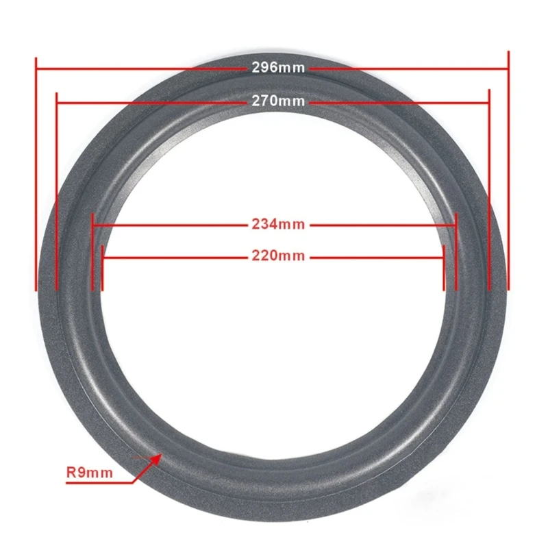 جزء إصلاح حلقات محيطية بحواف من الفوم المطاطي لإصلاح مكبر الصوت، حواف محيطة ذاتية الصنع، حلقات مقاومة للغبار، تحسين الجهير