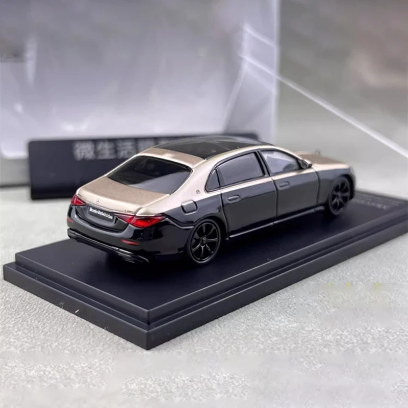 1:64 Skala Benz Maybach S-Class W223 S680 Symulacja Alloy Car Model Collection Static Display Decration Souvenir Gift Toy