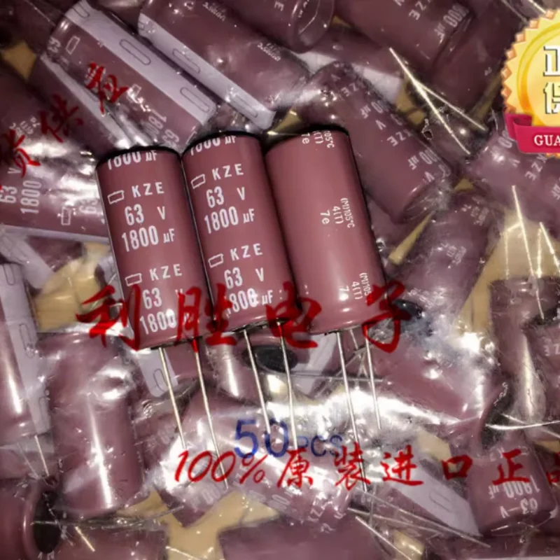 10pcs-100pcs-1800uf-63v-capacitor-eletrolitico-japones-black-diamond-63v1800uf-18x40-kze-alta-frequencia-baixa-resistencia