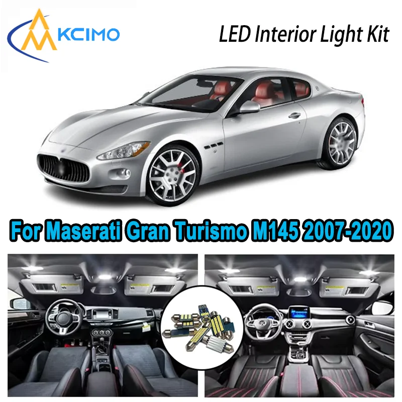 

For Maserati GranTurismo M145 2007-2020 2008 Premium Bright LED Interior Dome Map Trunk Light Kit Car Led Lamps Canbus No Error