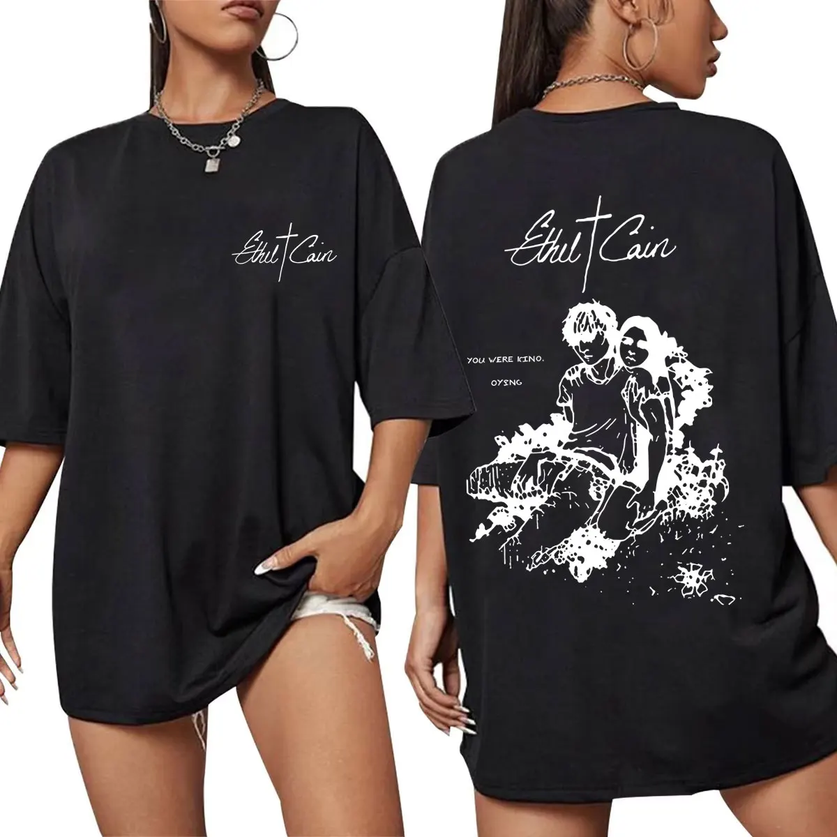

Ethel Cain Classic Pop Graphic T-shirt Men Women Vintage Gothic Oversized Short Sleeve T Shirts Unisex Fashion Y2k Streetwear