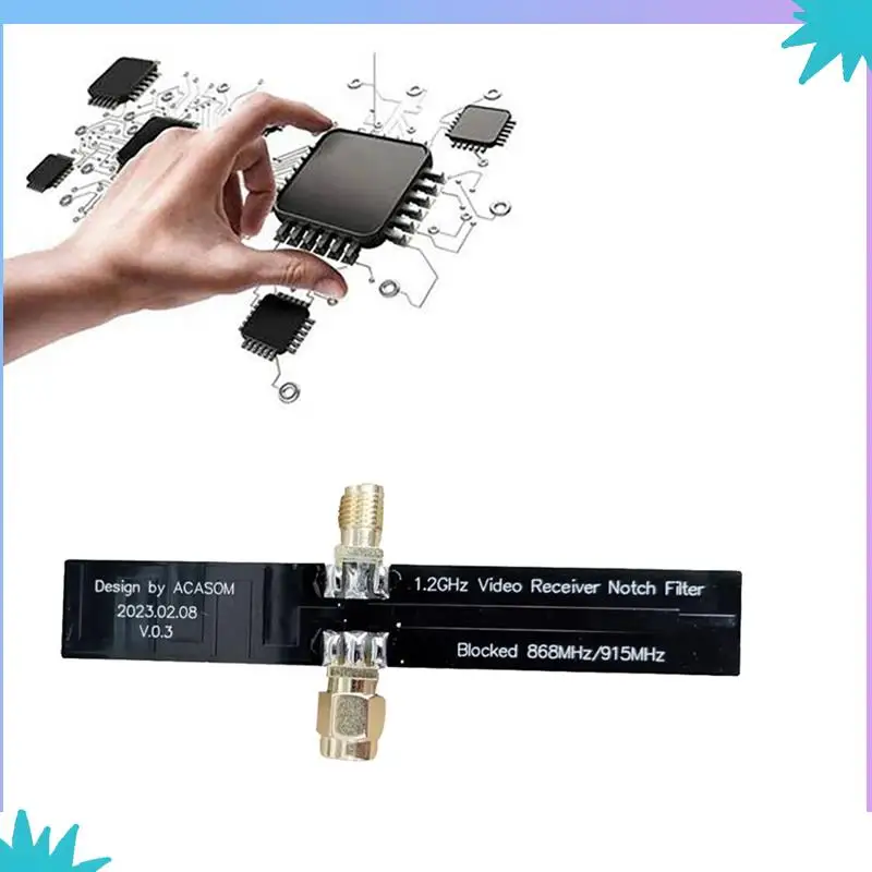 Filtro de muesca ABZW 1,2 Ghz VRX 868/915 Mhz mejora la recepción de vídeo para 1,2-1,3 Ghz Compatible con piezas TBS Crossfire