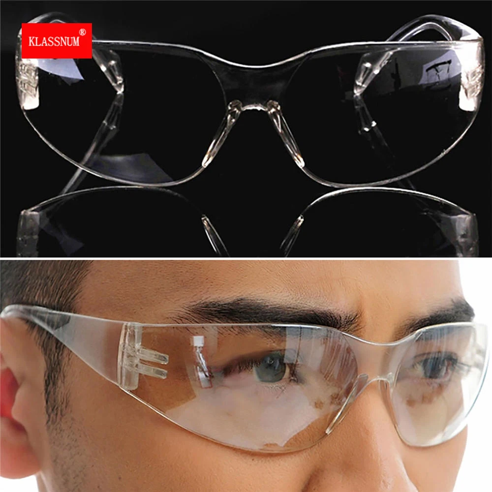 Transparent Goggles Safety Work  Eye Protecting Glasses Dust Paint Industrial Anti-Splash Wind Dust Proof Eyeglasses Newly