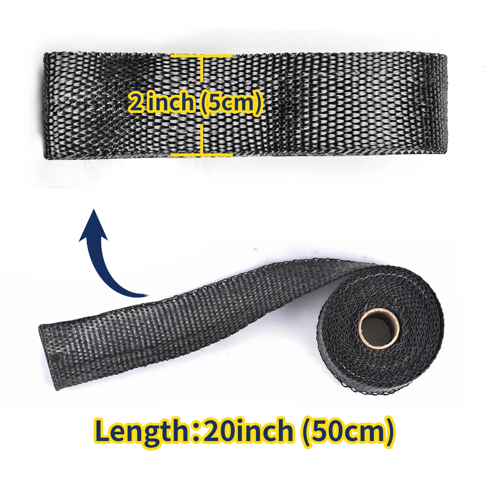 50 MM x 5 M Siyah/Titanyum Egz - Exhaust Wrap Titanium incelemesi ve fiyatı