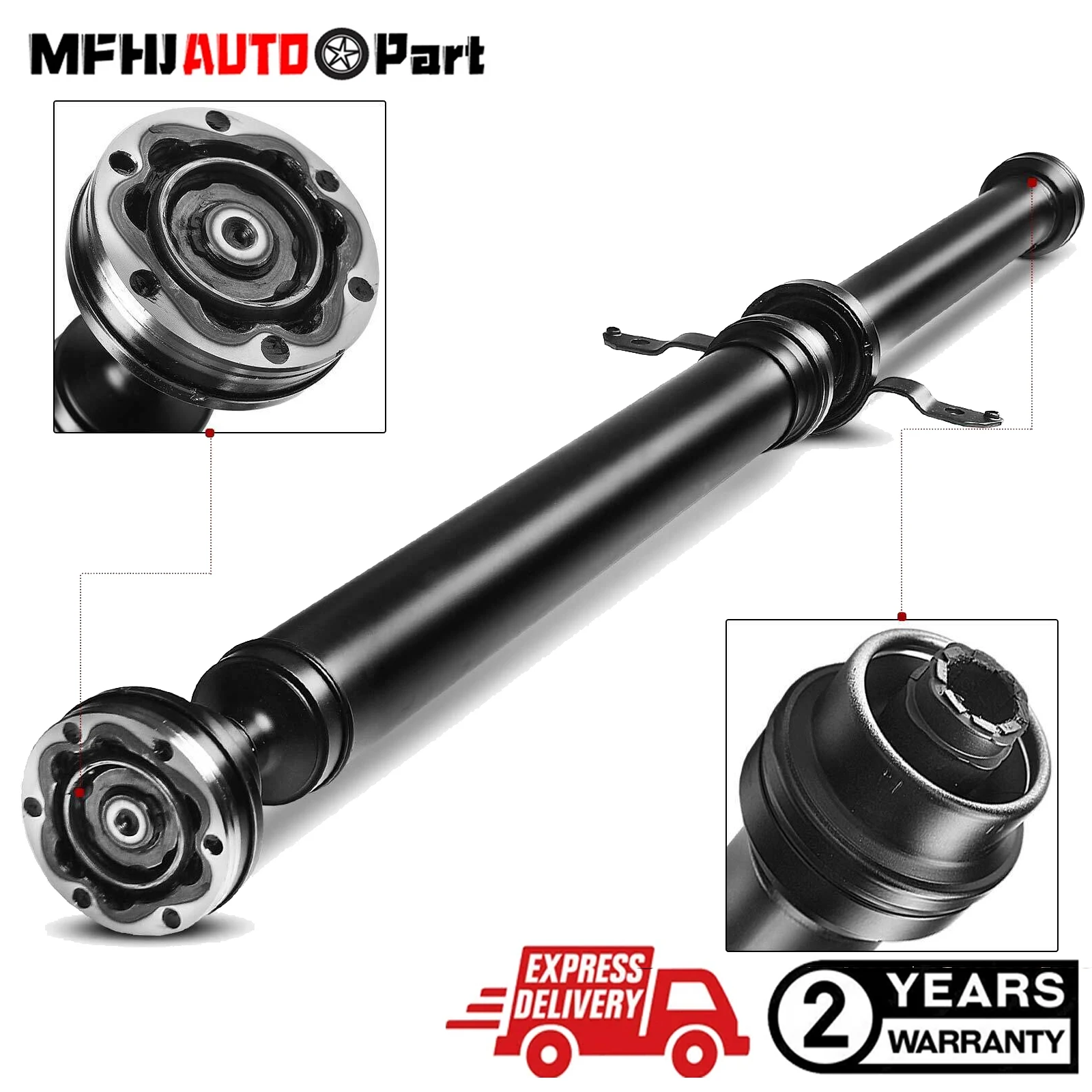 Rear Driveshaft Assembly for Audi A8 Quattro 11-18 S8 13-17 AWD w/Long Wheelbase