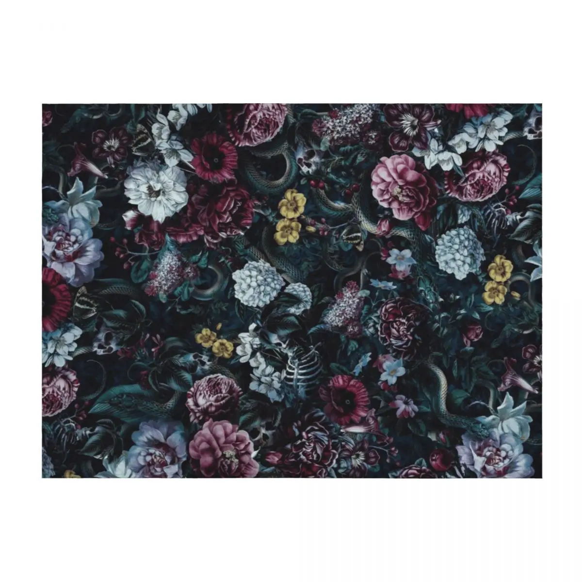 

Skulls and Snake II Throw Blanket for winter Sofa Throw warm winter Picnic Blankets