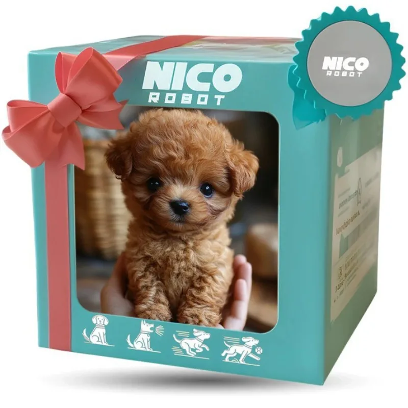 Juguete de Peluche de Perrito Robot Interactivo, Simulación de Ladridos, Movimiento de Cola y Caminata, para Niños