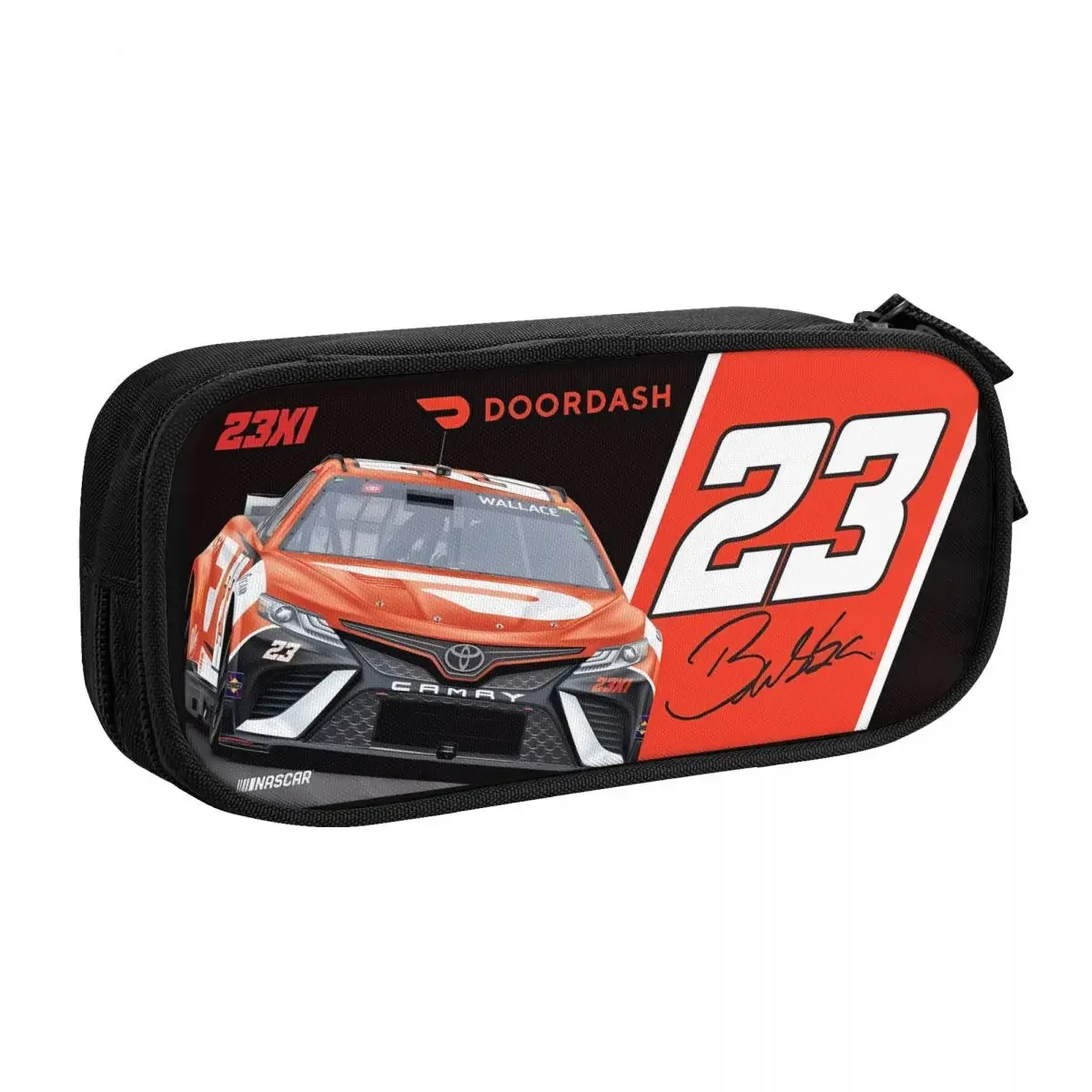 Bubba Wallace 23 Big Capacity Pencil Pen Case Office College School Large Storage Bag Pouch Holder Box Organizer