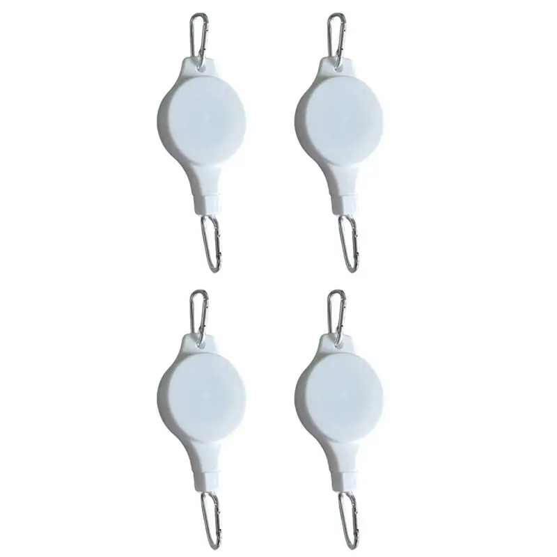 Plant Pulley Retractable Hanger Plant Pulley Adjustable Height Wheel For Hanging Plants Indoor(4PCS)