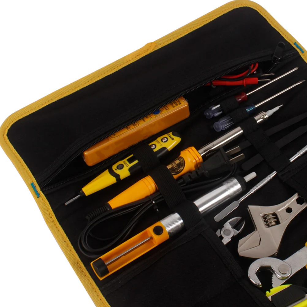 

Electrician Portable Tool Bag Large Oxford Canvas Durable Repair Bag Storage Organizer Maintenance Kit Tool Kit Pack