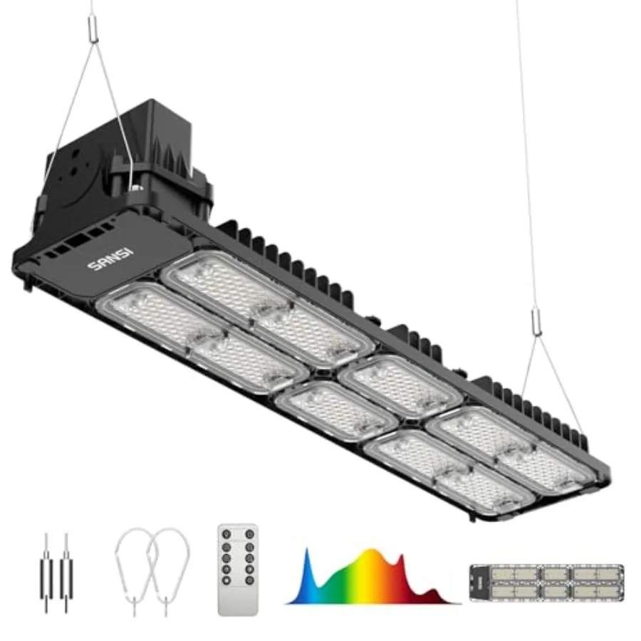

Светодиодные фитолампы полного спектра 200 Вт для растений в гроубоксах 2x4/3x3 фута с IP65, диммируемые, с автоматическим включением/выключением, высокий PPFD, для S-серии