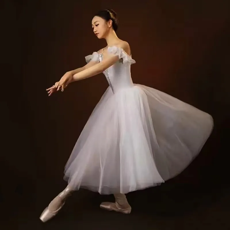 Nieuwe Professionele Ballet Tutu Meisjes Witte Platter Pannenkoek Tutu Ballerina Feestjurk Volwassen Vrouwen Kind Kinderen Ballet Dans Kostuum