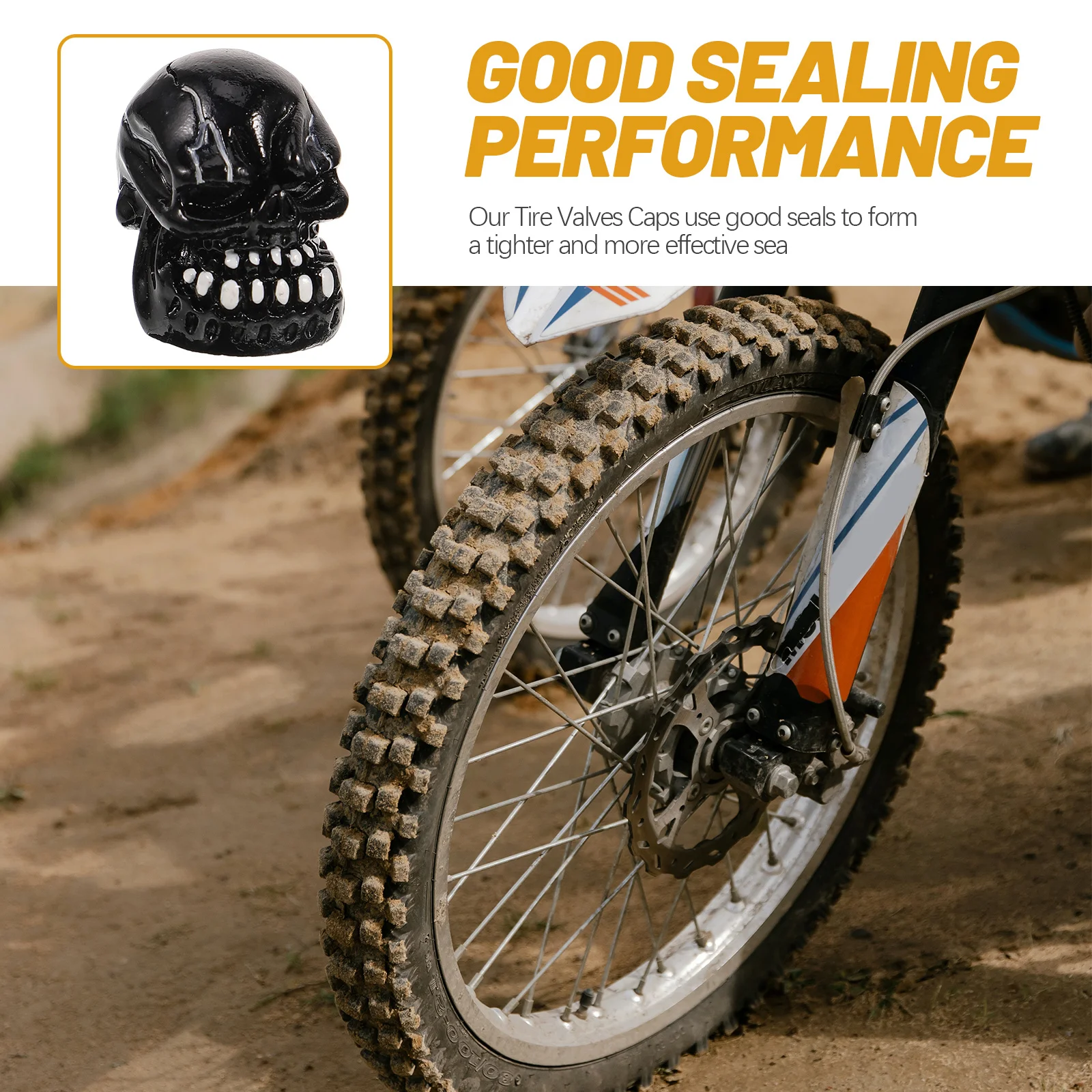 

4Pcs Tire Valves Caps Skull Shaped Metal Valve Stem Caps for Car Motorcycle Decorative Replacement Sturdy Alloy Air Nozzle