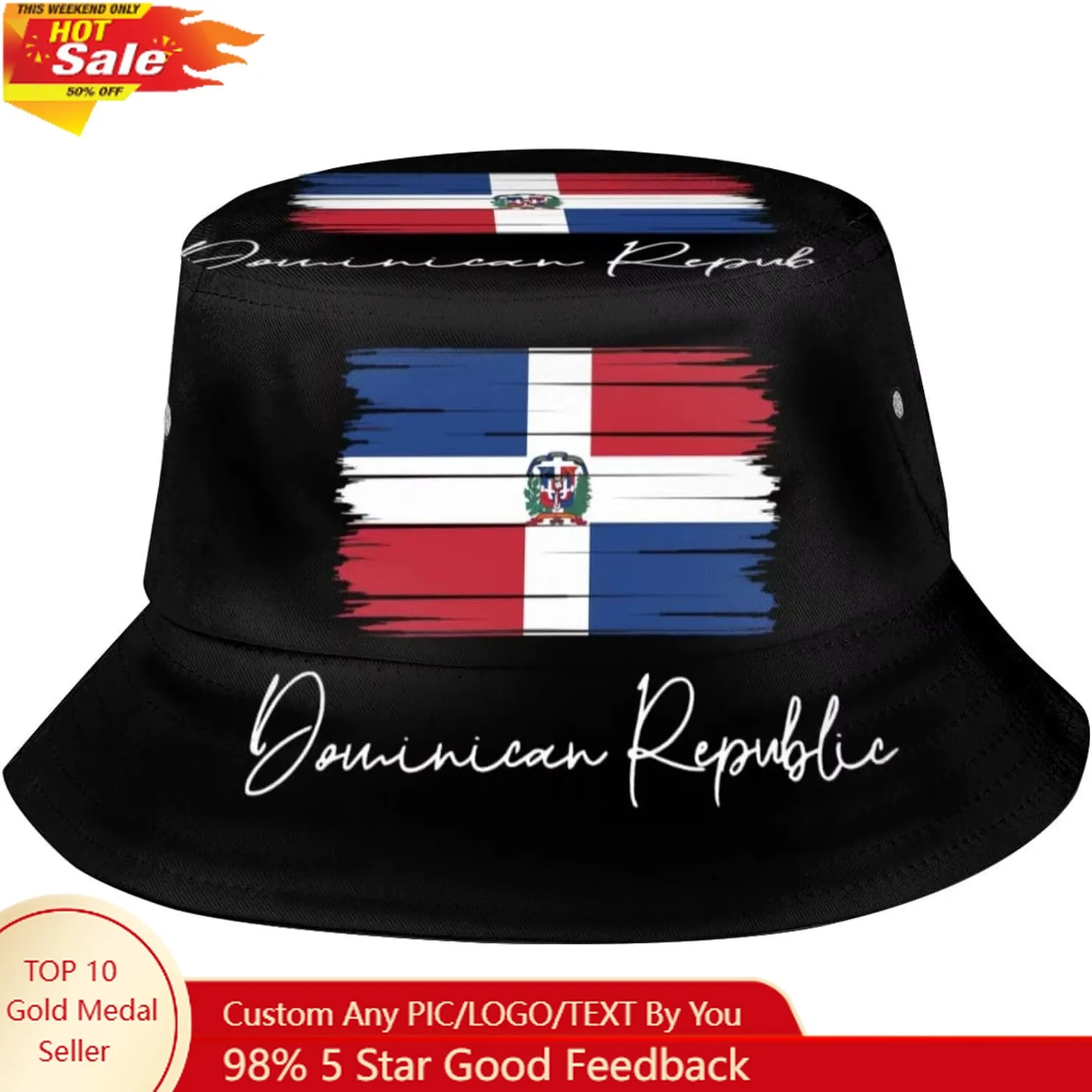 

National Flag Pattern Bucket Hat Packable Summer Sun Hat Outdoor Beach Travel Fisherman Cap for Men Women