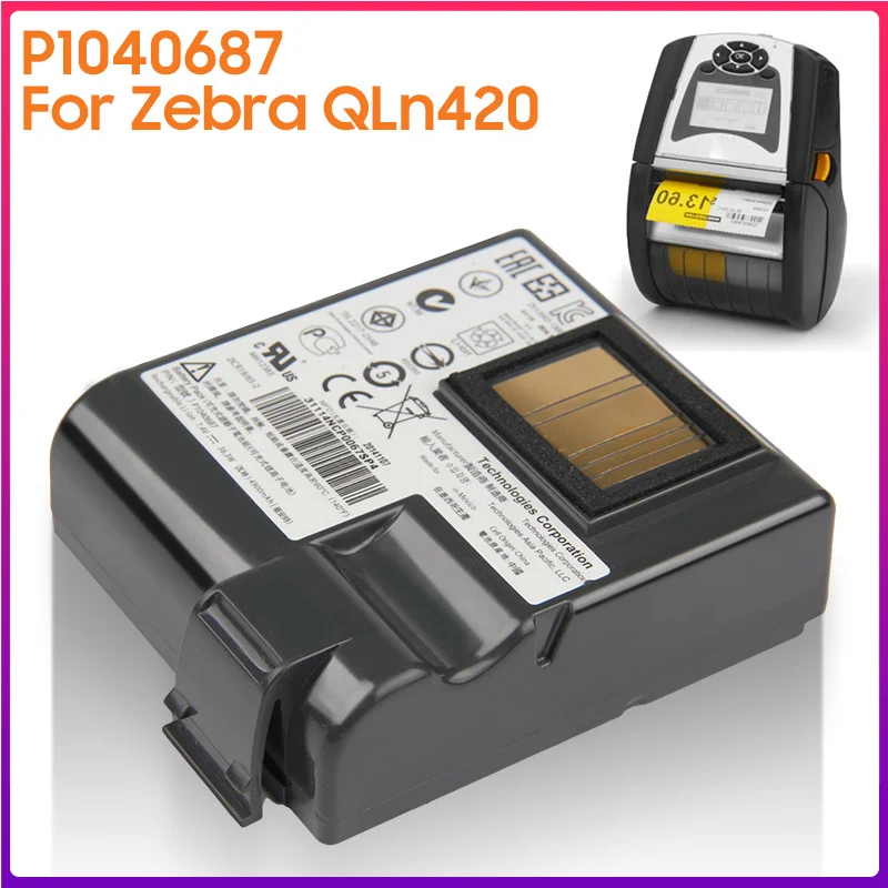 

Original Battery P1040687 For Zebra QLn420 Authentic Battery 4900mAh