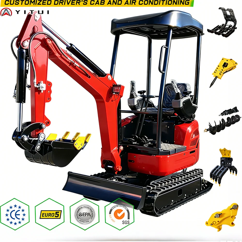 

Factory Wholesale Mini Excavator 2 Tons Of Fast Delivery Multi-Functional Small Excavating Equipment Customized Service