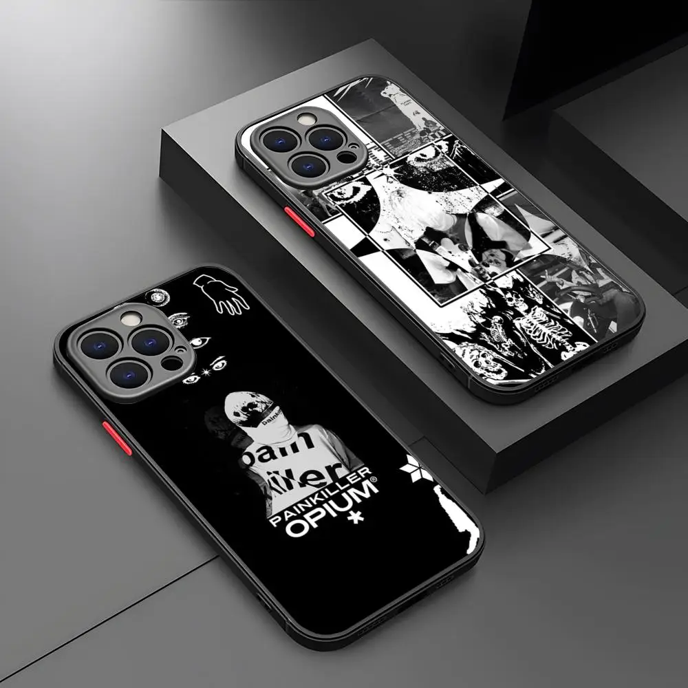 O-Opium Rap Playboi Phone Case Matte Transparent Back For IPhone 16 15 14 13 12 11 Pro Max X XR  Cover