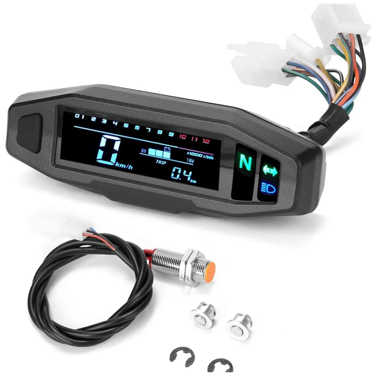 

Motorcycle Mini VA HD LCD Speedometer Speedometer Fuel Gauge Hd Adjustable LCD