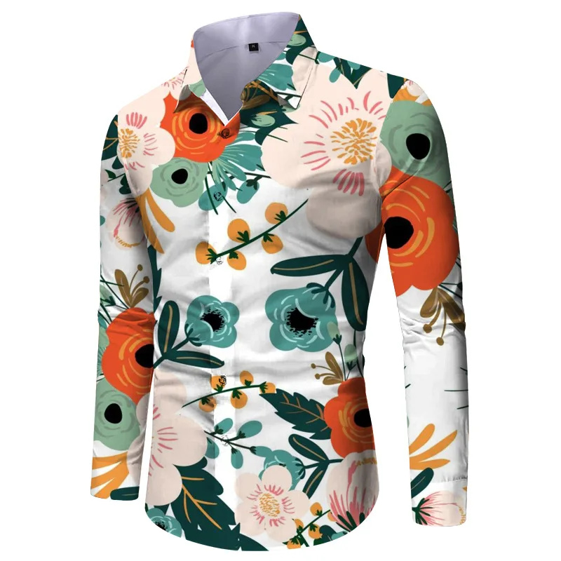 Polo de manga larga con estampado 3D para hombre, cárdigan informal, Top, primavera y otoño, novedad de 2023