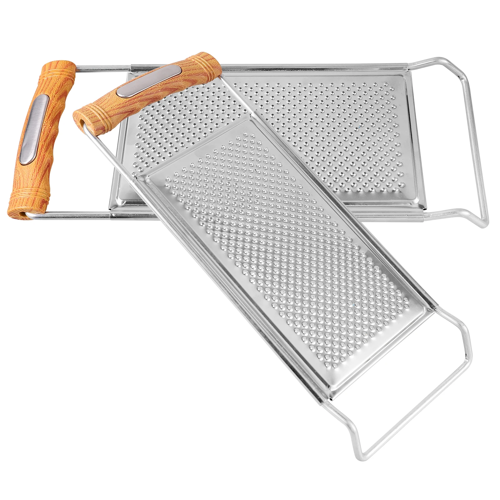 

2Pcs StainlessSteel Multifunctional Grater VeggieChopper FoodShredder KitchenTool VegetableGrinder ReusableMincer GarlicGrater