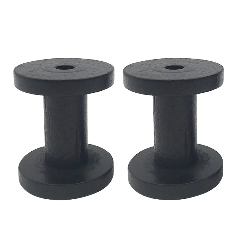 2Pcs Wooden Spools Real Wood Embroidery Weaving Bobbins Yarn Sewing Thread Holder Knitting Winding Spool Organizer for Home