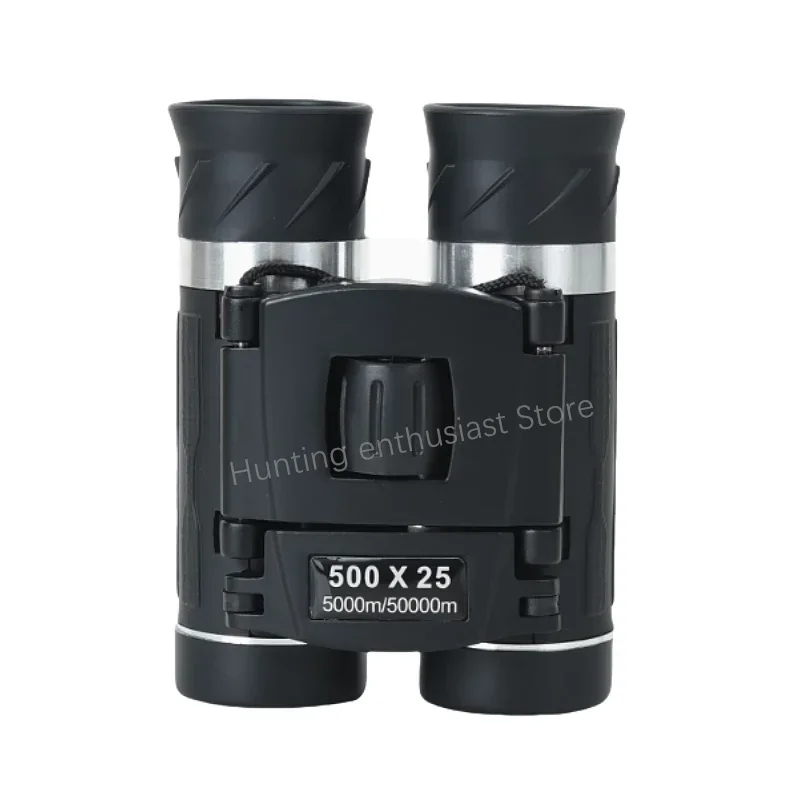 500x25 High-power Binoculars Remote BAK4 Telescope High-definition Portable Folding Outdoor Hunting and Camping